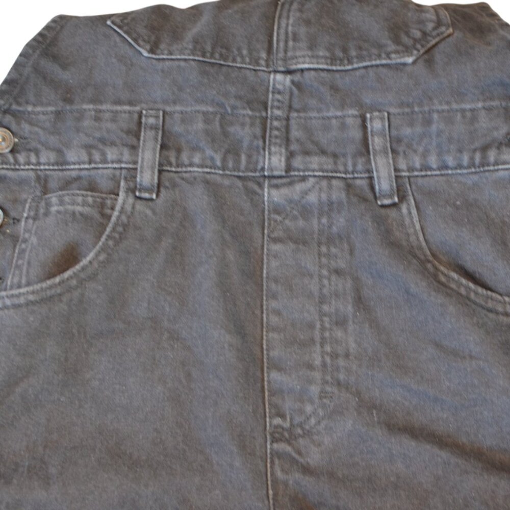 Free People Women's "Ziggy" Shortall Overalls in Mineral Black - Picture 5 of 8